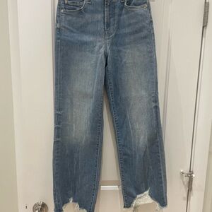 7 For All Mankind Blue Straight Leg Jeans